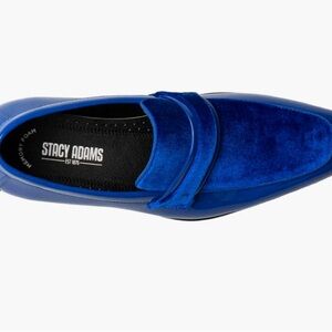 Stacy Adams Men's Spratley Moc Toe Saddle Blue Loafers